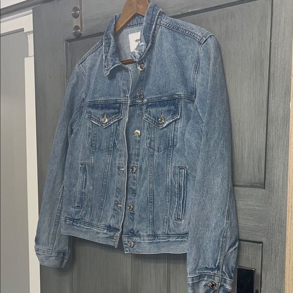 Vervet Jackets & Blazers - VERVET Sz Small Women's Boyfriend Fit Denim Jacket 100% Cotton #preppy #boho